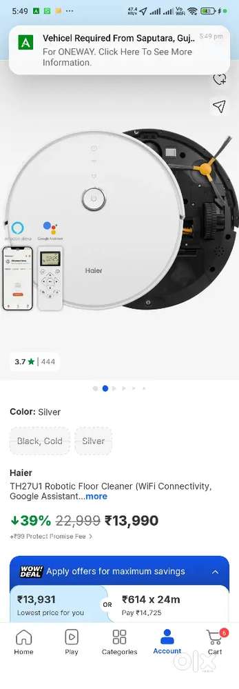 Robot vaccum cleaner