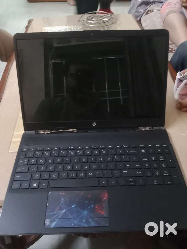 Hp laptop black in color