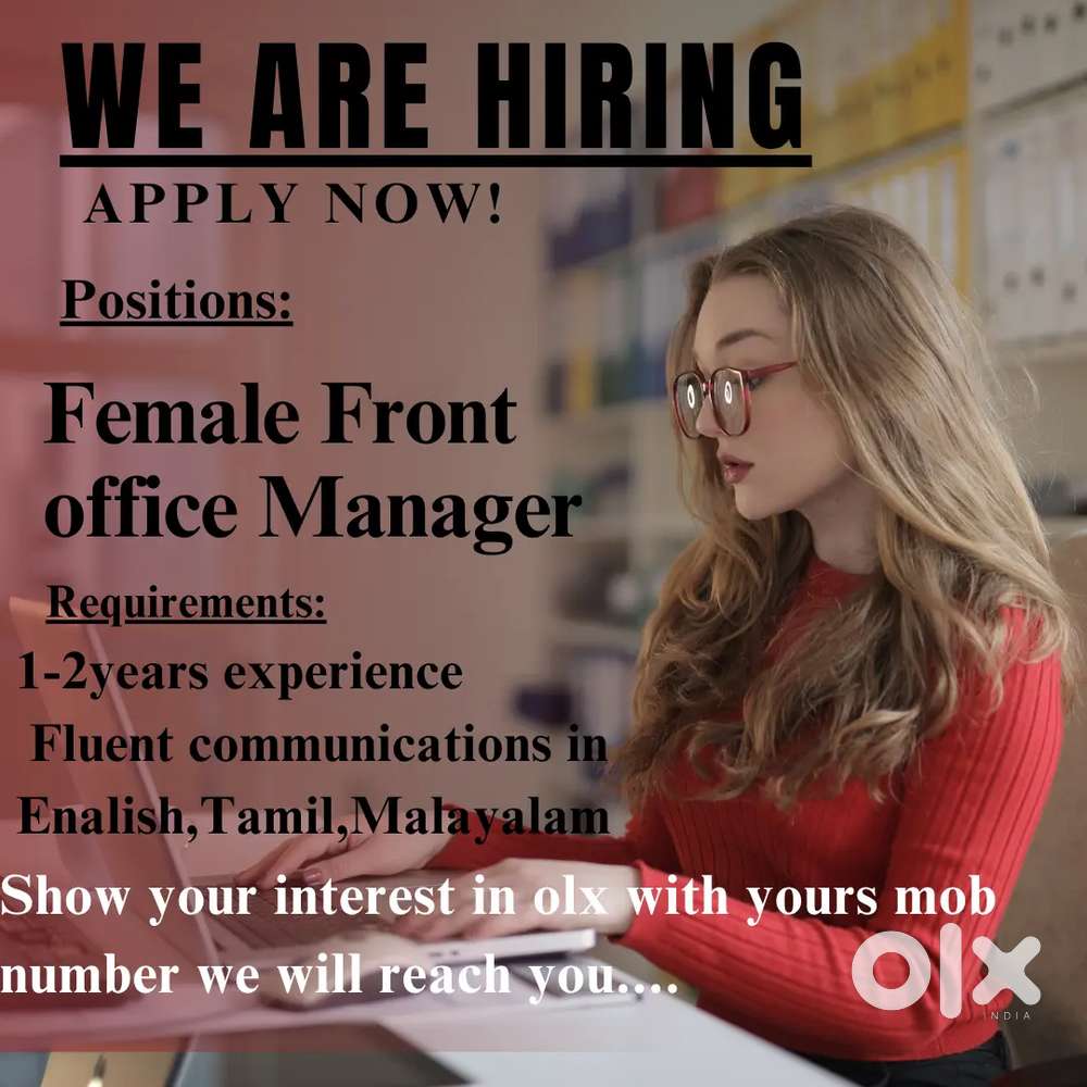 Female Front office Manager