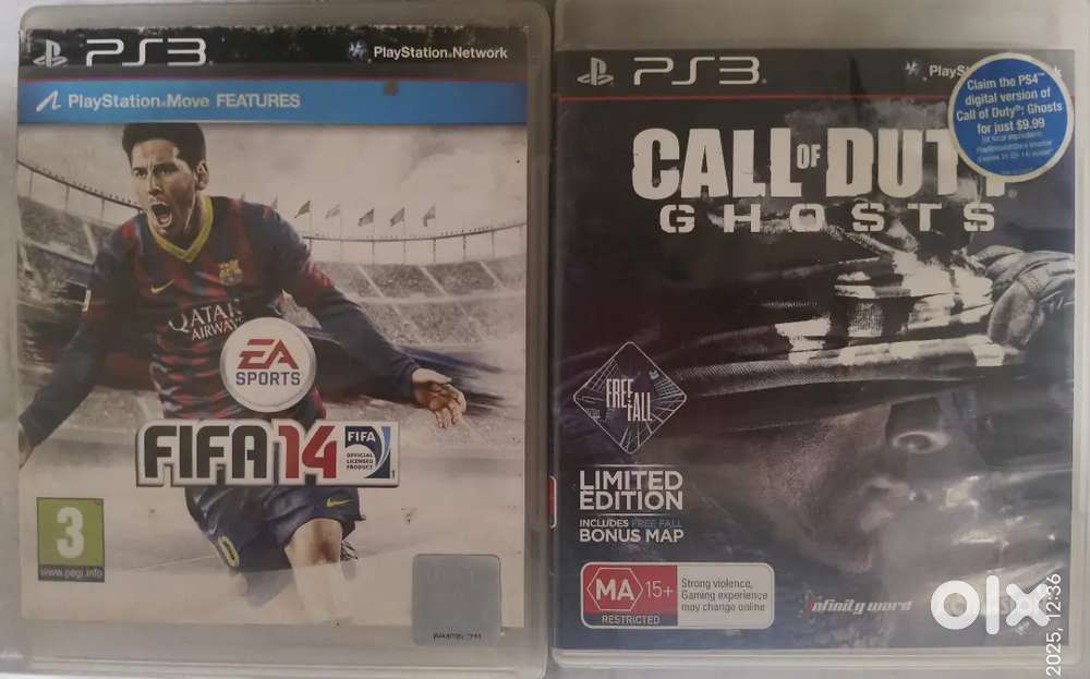 Fifa 14 and Call of duty Ghost PS3 CD