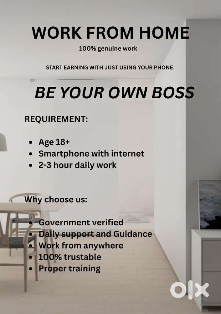 WORK FROM HOME (Part Time-Full Time)