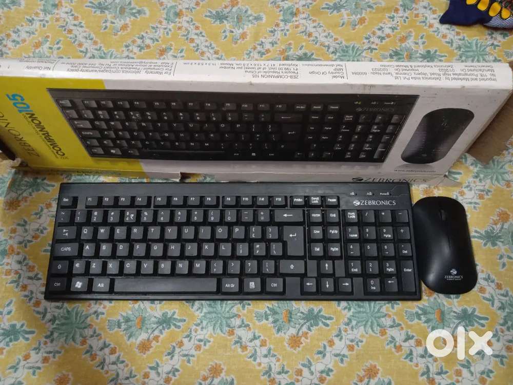 Zebronics wireless keyboard&mouse combo companion 105