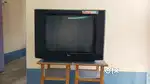 LG TV big 73cm with HDMI to AV connector