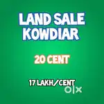 Land for sale kowdiar Pipinmoodu Trivandrum