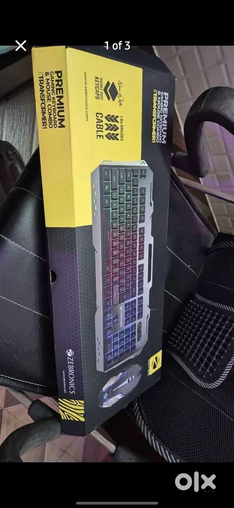 Zebronics Transformer Gaming Keyboard and Mouse Combo.
