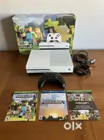 Microsoft Xbox One S 500GB white with 1 controller and 5 Games(USED)