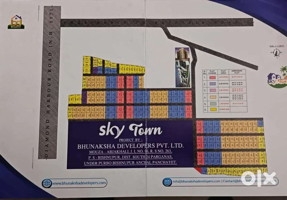 Land sale at nearest landmark Joka Metro starting price 1.80 lacs i