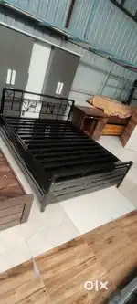 Queen size metal bed with storage available at factory price