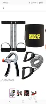 One rope and one belt and one strech