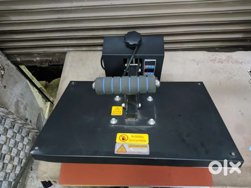 HEAT PRESS MACHINE WITH ALL SETUP LIKE T SHIRT,DTF MATERIAL POWDER ETC