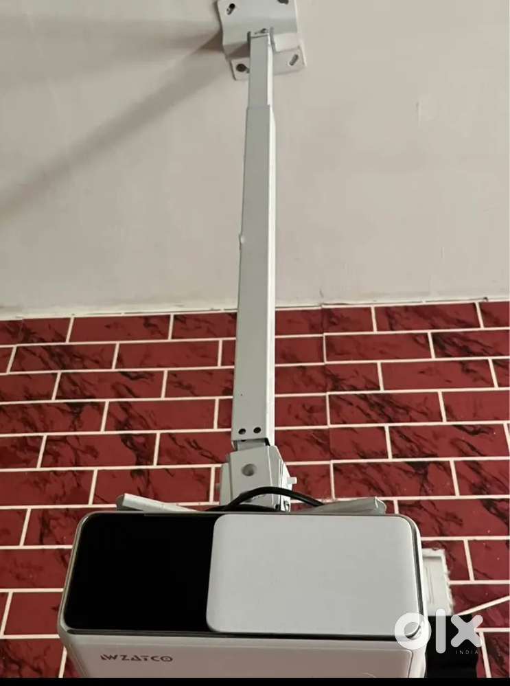 WZATCO Projector with wall mount & 6ft screen complete setup