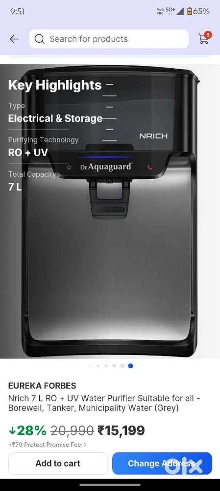 Eureka Forbes Water Purifier