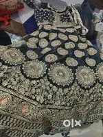 Heavy mirror work gown