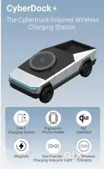 Fitpro Cyber Truck like desktop Decor 3 in 1 Wireless Charger Station