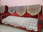 Red velvet Sofa set