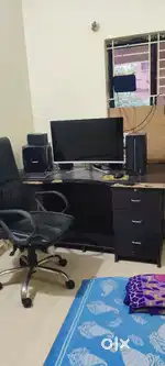 Computer and home theatre and 4 chair