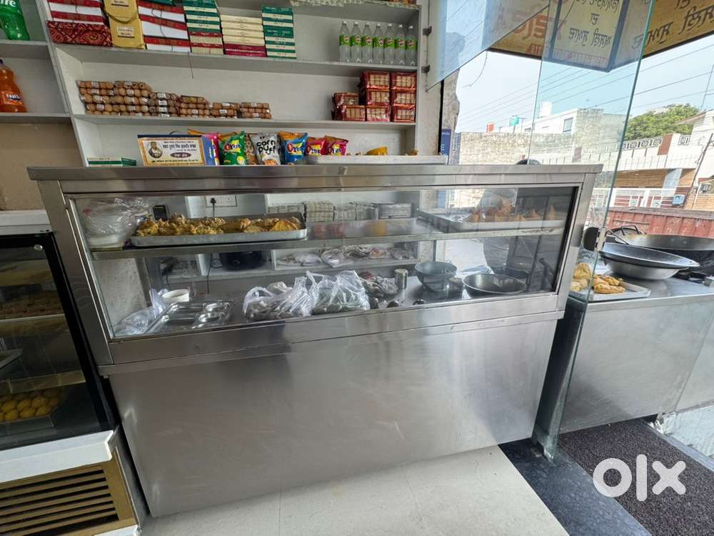 Stainless Steel Food Display Counter - Excellent Condition (forsnacks)