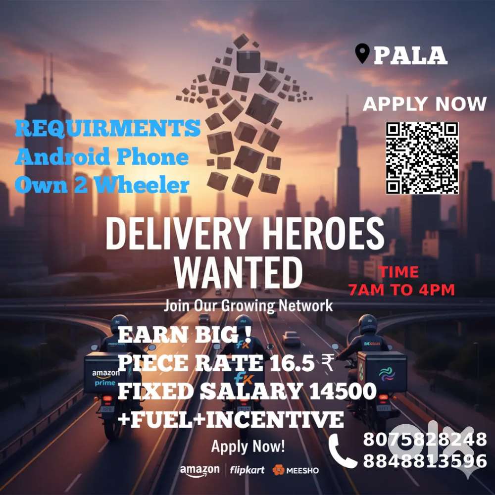 Wanted Delivery Executive Pala