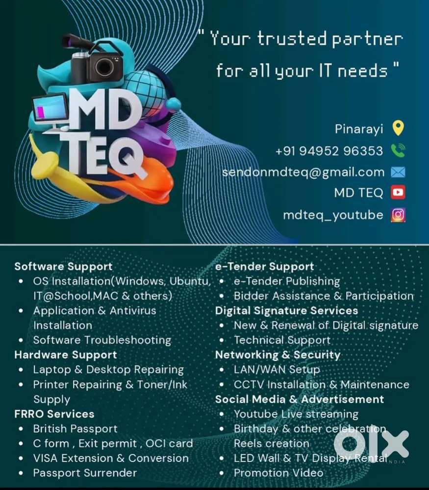 Searching for a office trainee assistant in pinarayi