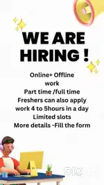Online or offline jobs.