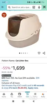 Cat large size litter box brand new and unopened for sell