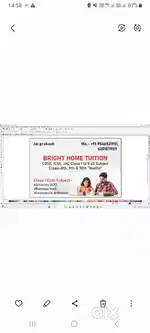 Home tuition available