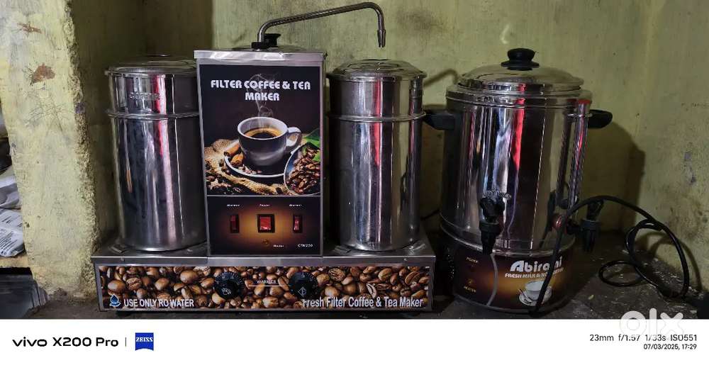 Filter coffee and tea machine and milk boilerfor sale branded new