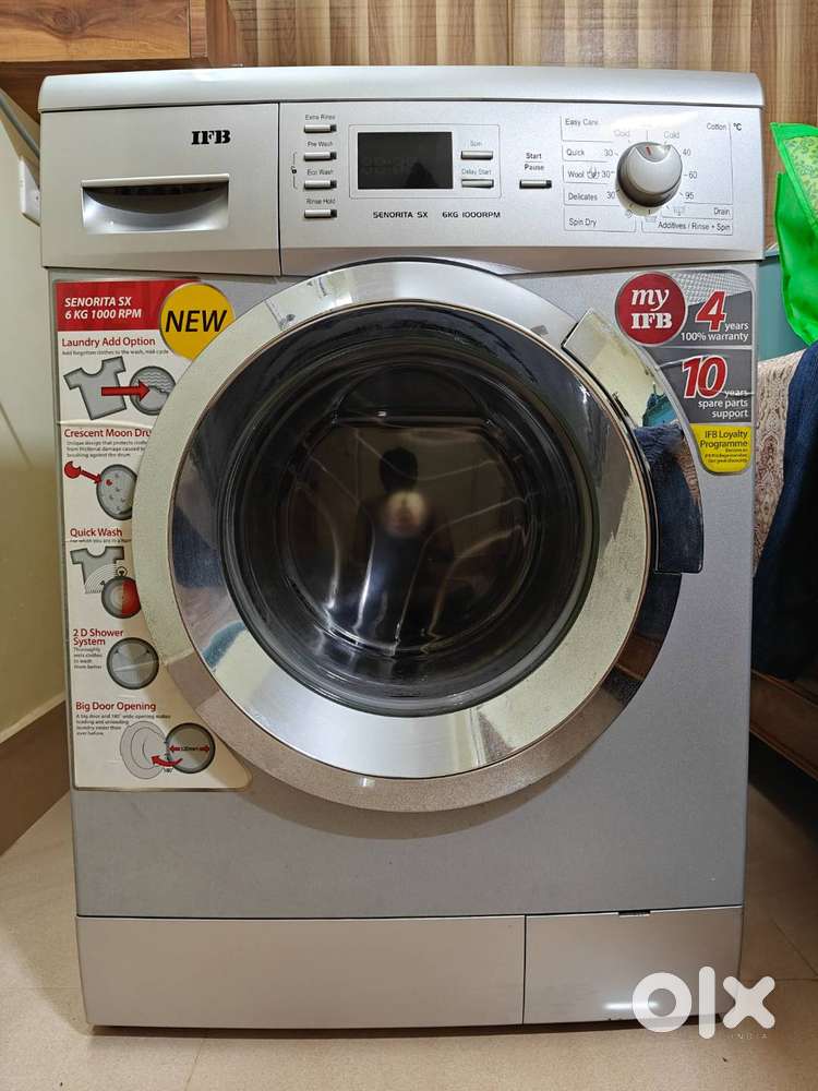 Brand- IFB, Model- Senorita SX 6 KG, Age- 10 Years, Type- Front loaded
