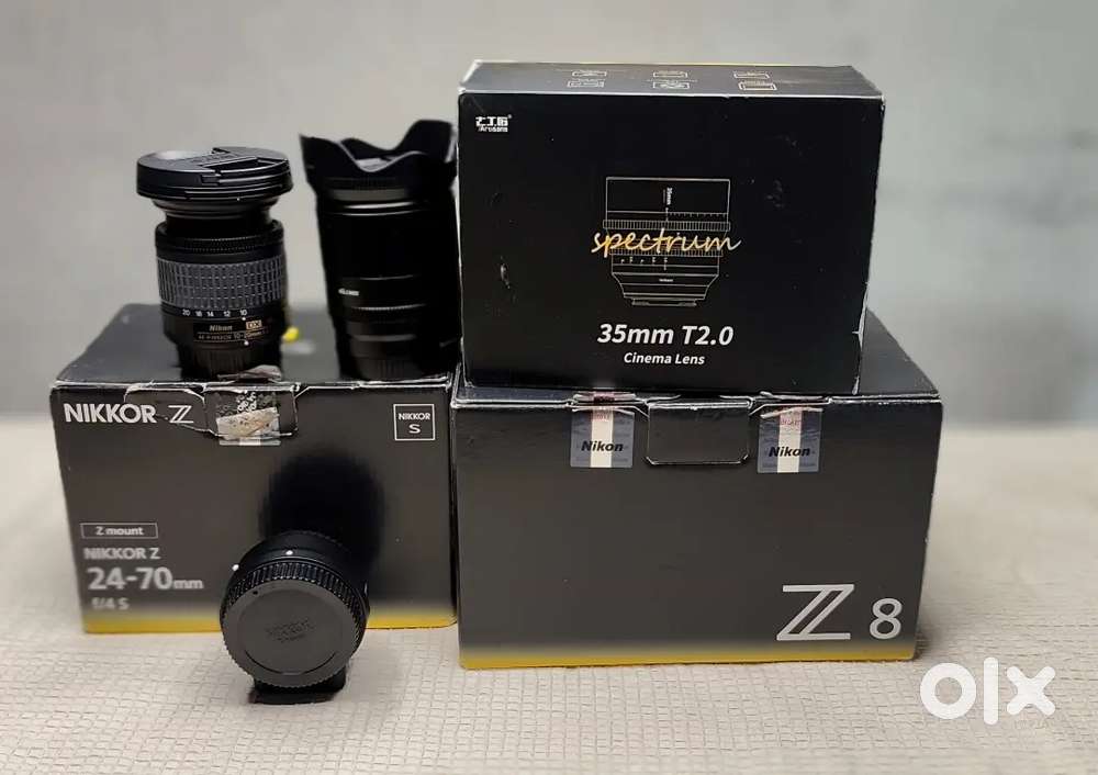 NIKON Z8 CAMERA NIKON 4 FULL FRAME lenses under 12 months warranty