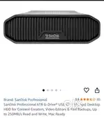 Sandisk professional 6TB G-Drive external HDD