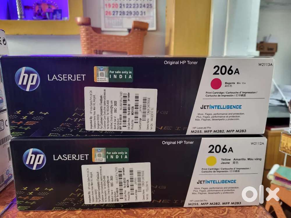 ORIGINAL HP TONER CARTIGE FOR LASERJET PRO BLACK, YELLOW AND MAGENTA