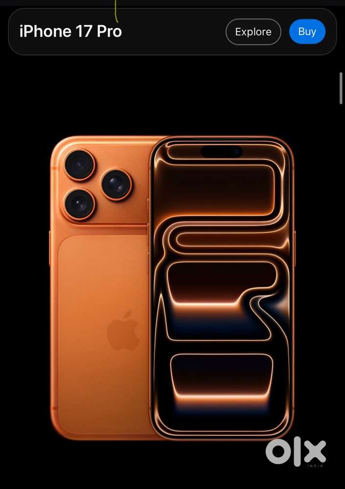 Non active iphoen 17 pro orange color