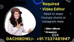 Required A Video Editor | Motion Graphics | Adobe | Video Editing Jobs