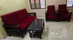 Urgent sale Teak wood sofa sets 3+2 sparingly used 1yr only