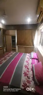Sale for 1bhk flat fully furnished covered campus near aakriti Eco.