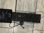 Keyboard and mouse just 1000rs  new and usb hub and mouse pad