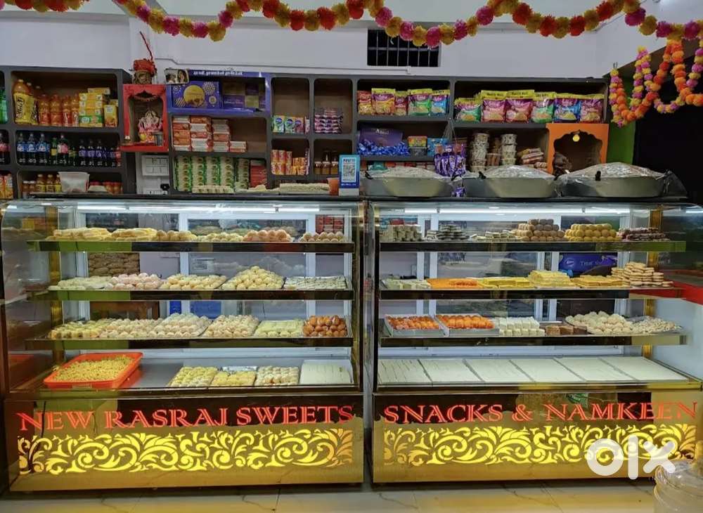 Salesman for sweets shop