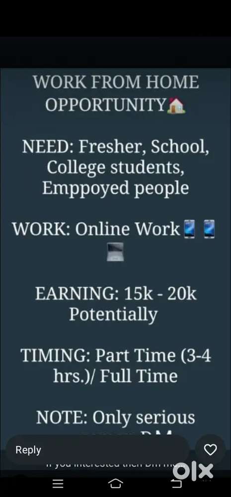 Work from home digital business