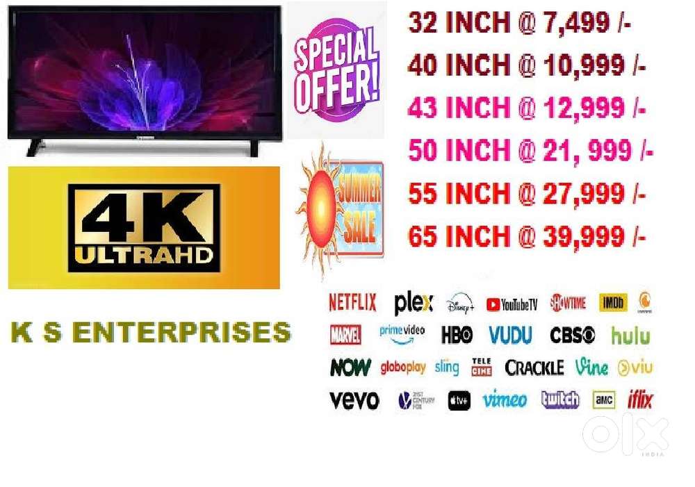55 INCH SMART LED TV @ 27,999 /-
