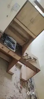 Computer table with wardrobe