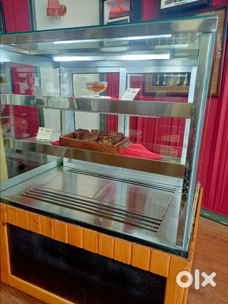 Dessert display counter good condition .