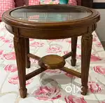 Set of 2 teakwood side tabes