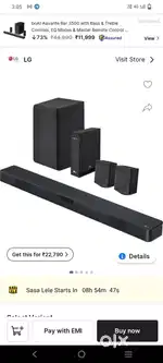 Lg snc4r 4.1 sound bar home theatre