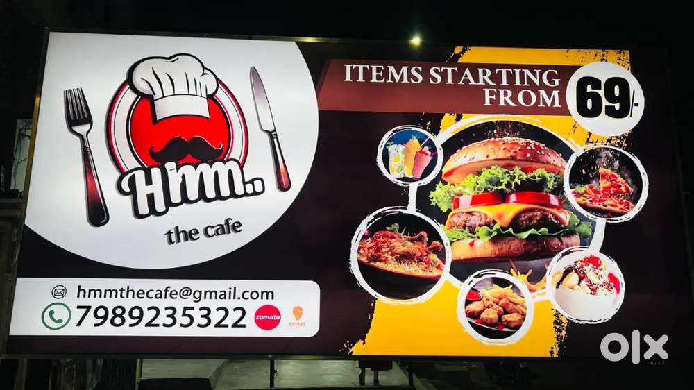 Urgent sale running cafe