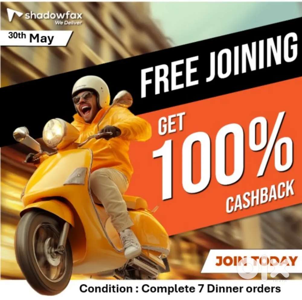 delivery partner boy job full time