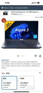 Aspire 3 A324-53 Brand new ( Sealed box) Unused Just bought only