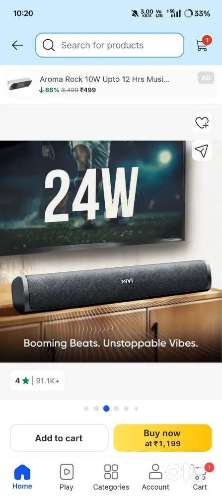 Selling my Mivi bluetooth speaker