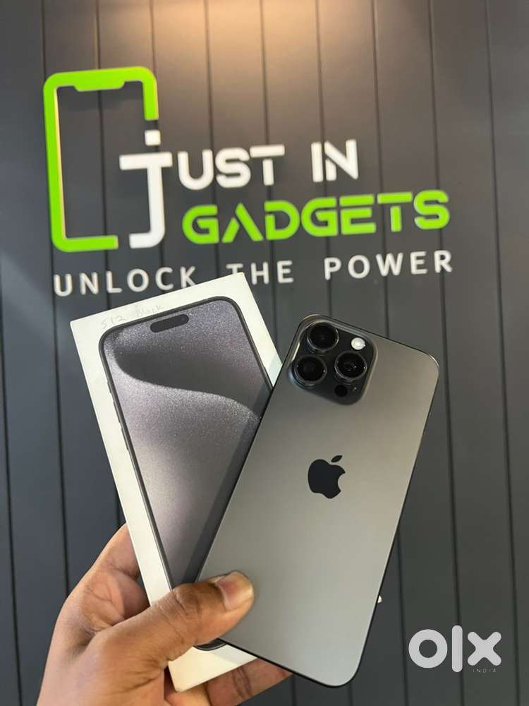 512GB APPLE IPHONE 15 PRO MAX BLACK INDIAN WITH BOX GOOD CONDITION