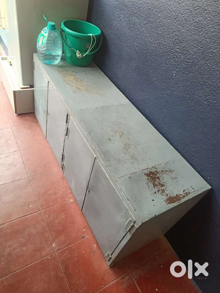 Iron metal box with lock