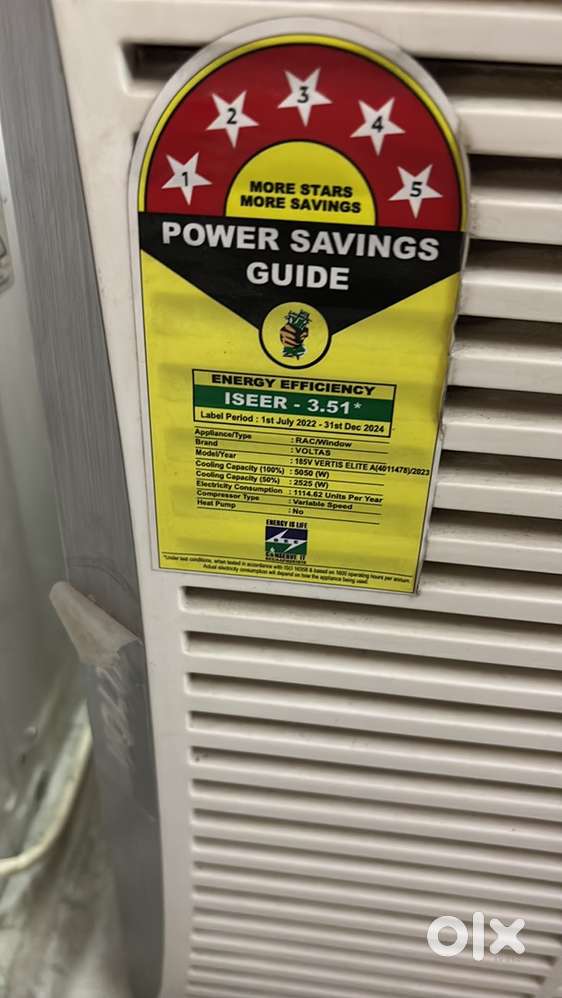 1.5 Ton Ac 2023 Purchased with Bill  5Star